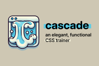 Logo with bubbly wave icon and the word 'cascade.'